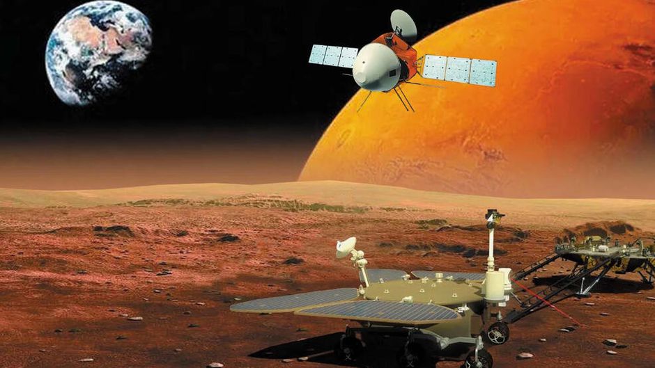 China has successfully landed a rover on Mars, state media says