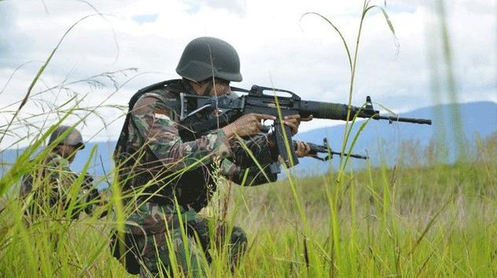 Prajurit TNI di Papua Kabur Bawa Lari Senjata Api Jenis SS2V1